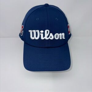 Wilson Golf W/S Pro Tour  Blue Embroidered Logo Adjustable Strapback Hat Cap